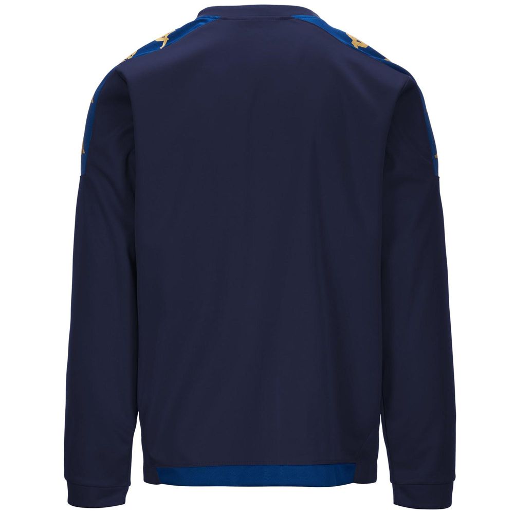 Men Kappa 4 Football Gaverno Sweater Navy | 570418-FHY