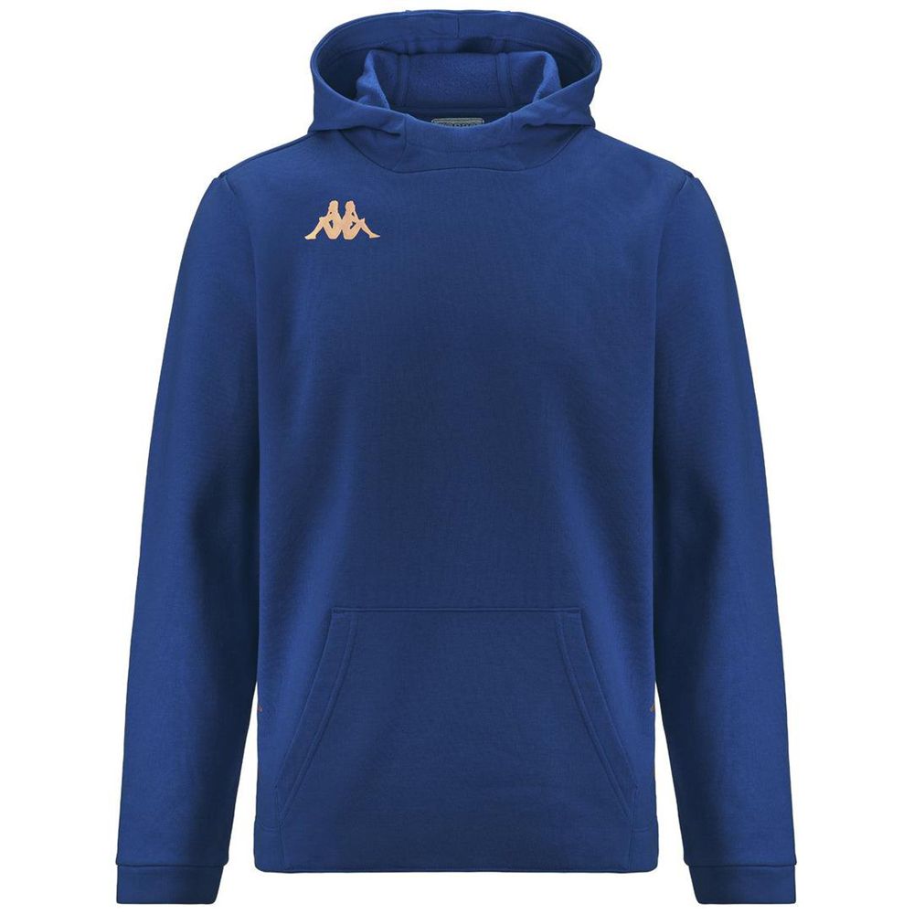 Men Kappa 4 Football Giordi Hoodie Blue | 765238-JRF