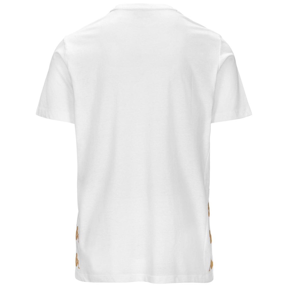 Men Kappa 4 Football Giovo T-Shirt White | 490213-JLG