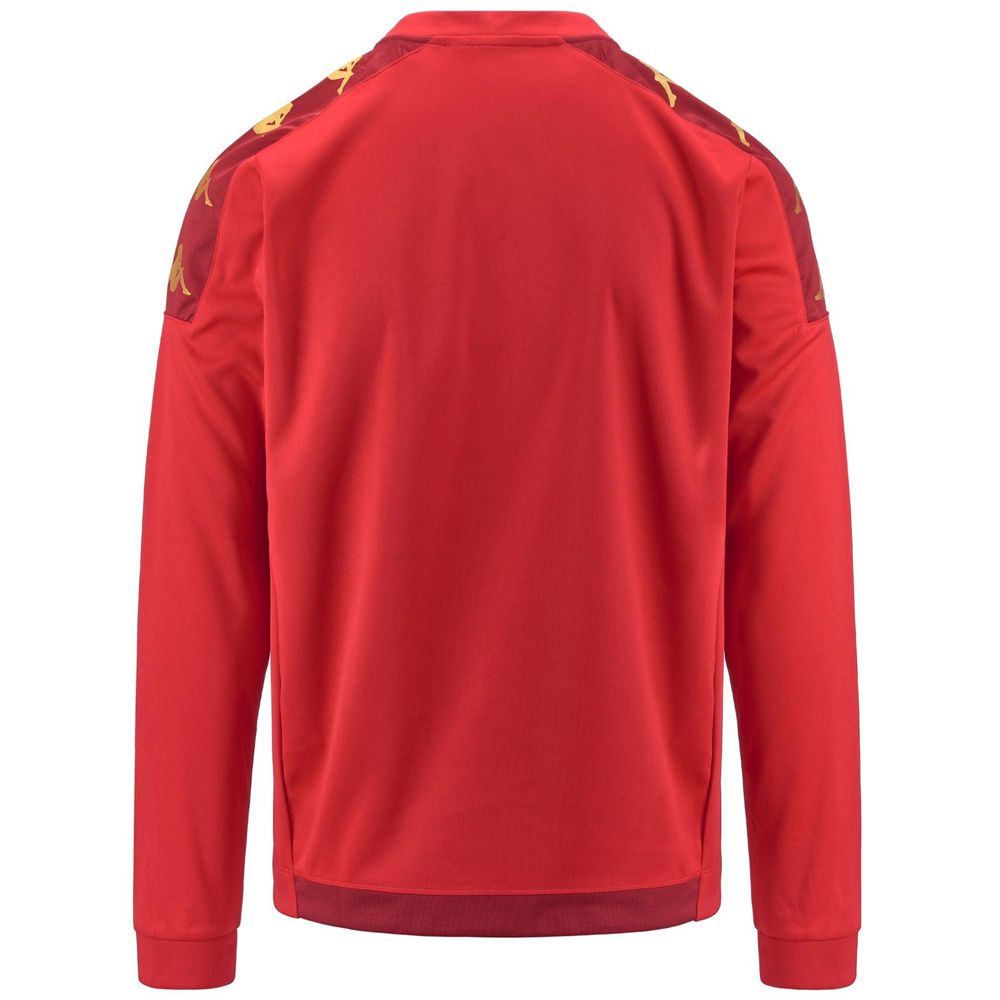 Men Kappa 4 Football Giullio Jacket Red | 837604-XRA