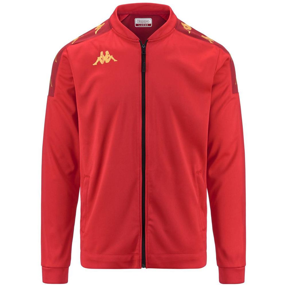 Men Kappa 4 Football Giullio Jacket Red | 837604-XRA