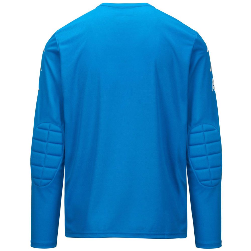 Men Kappa 4 Football Gk Tee Jersey Blue | 018936-FNY