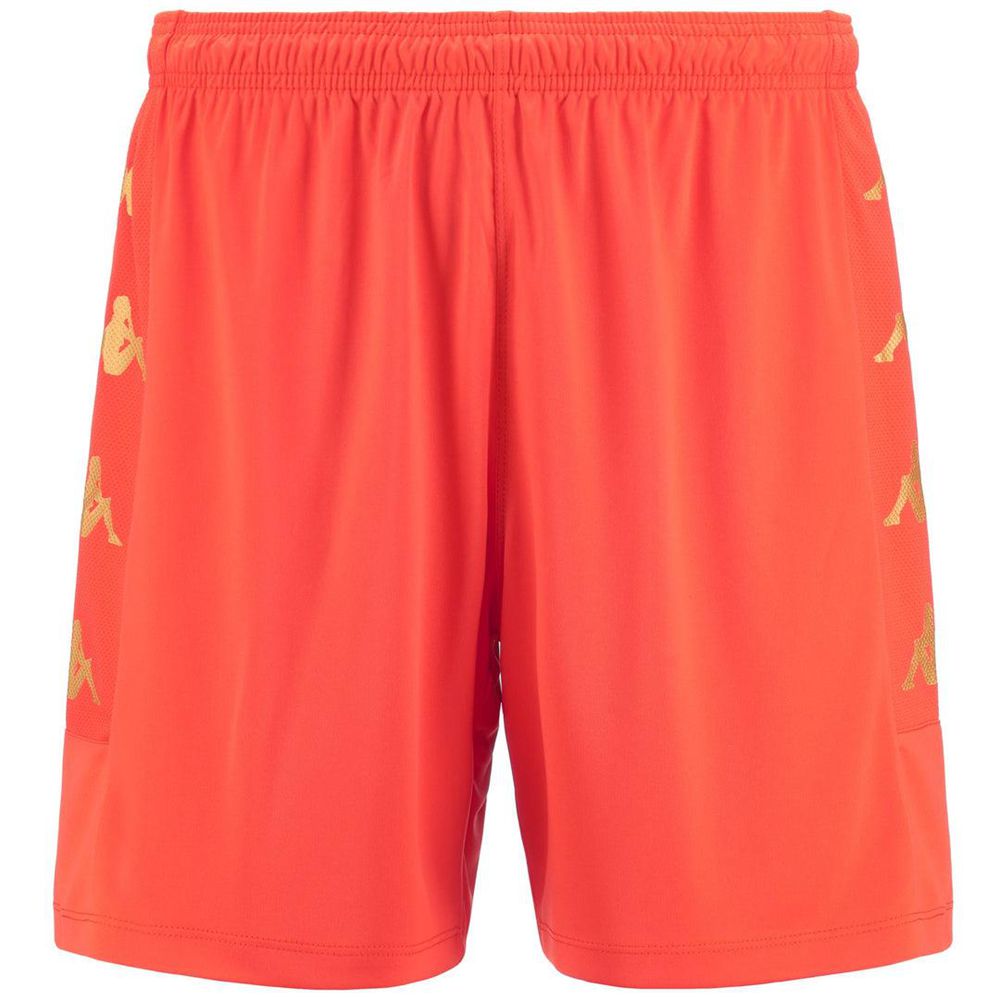 Men Kappa 4 Football Gondo Shorts Orange | 029387-TSN