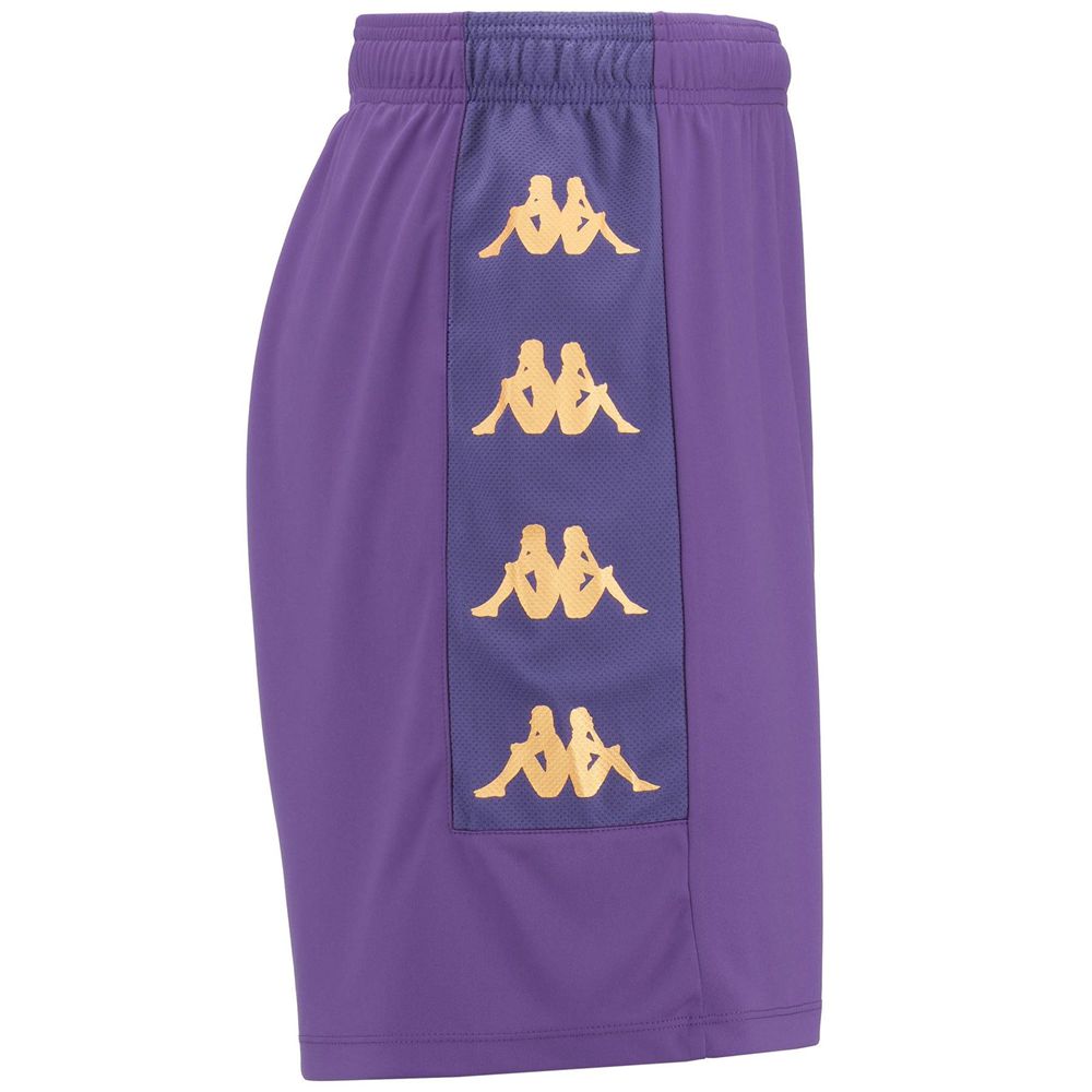 Men Kappa 4 Football Gondo Shorts Purple | 801396-MFY