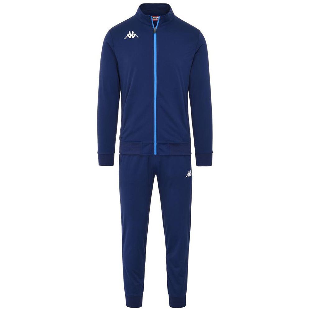 Men Kappa 4 Football Nabeco Tracksuit Blue | 984237-SBA