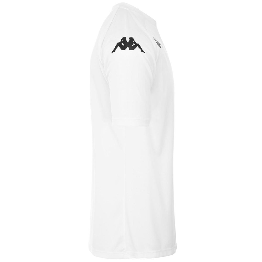 Men Kappa 4 Football Narsatex Jersey White | 753068-BOQ