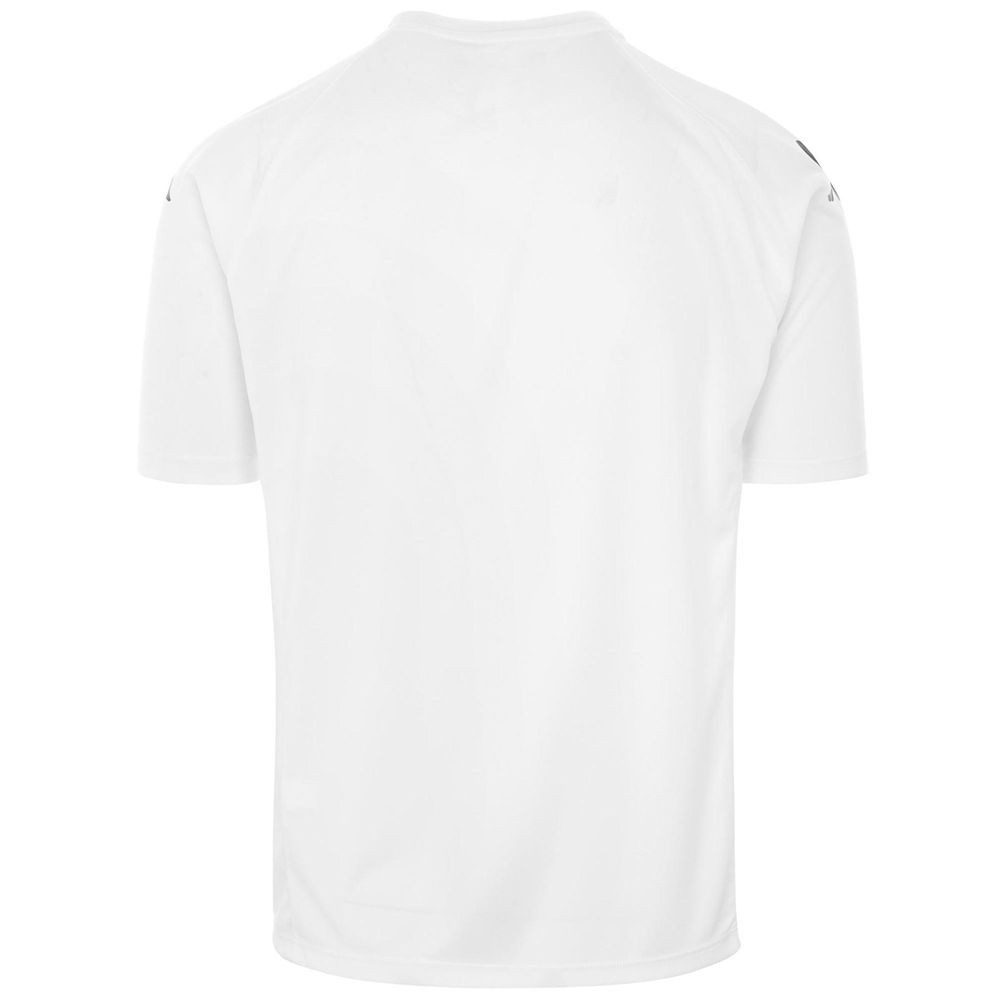 Men Kappa 4 Football Narsatex Jersey White | 753068-BOQ