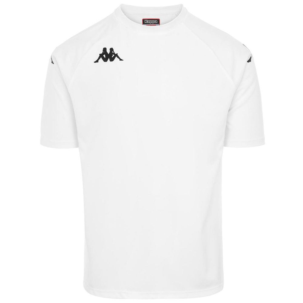 Men Kappa 4 Football Narsatex Jersey White | 753068-BOQ