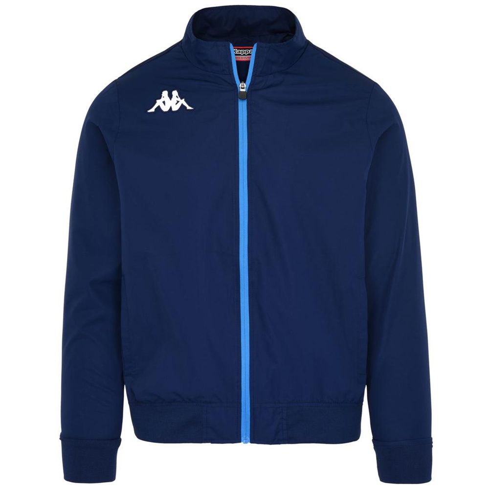 Men Kappa 4 Football Nastecofle Jacket Navy | 578046-SCT