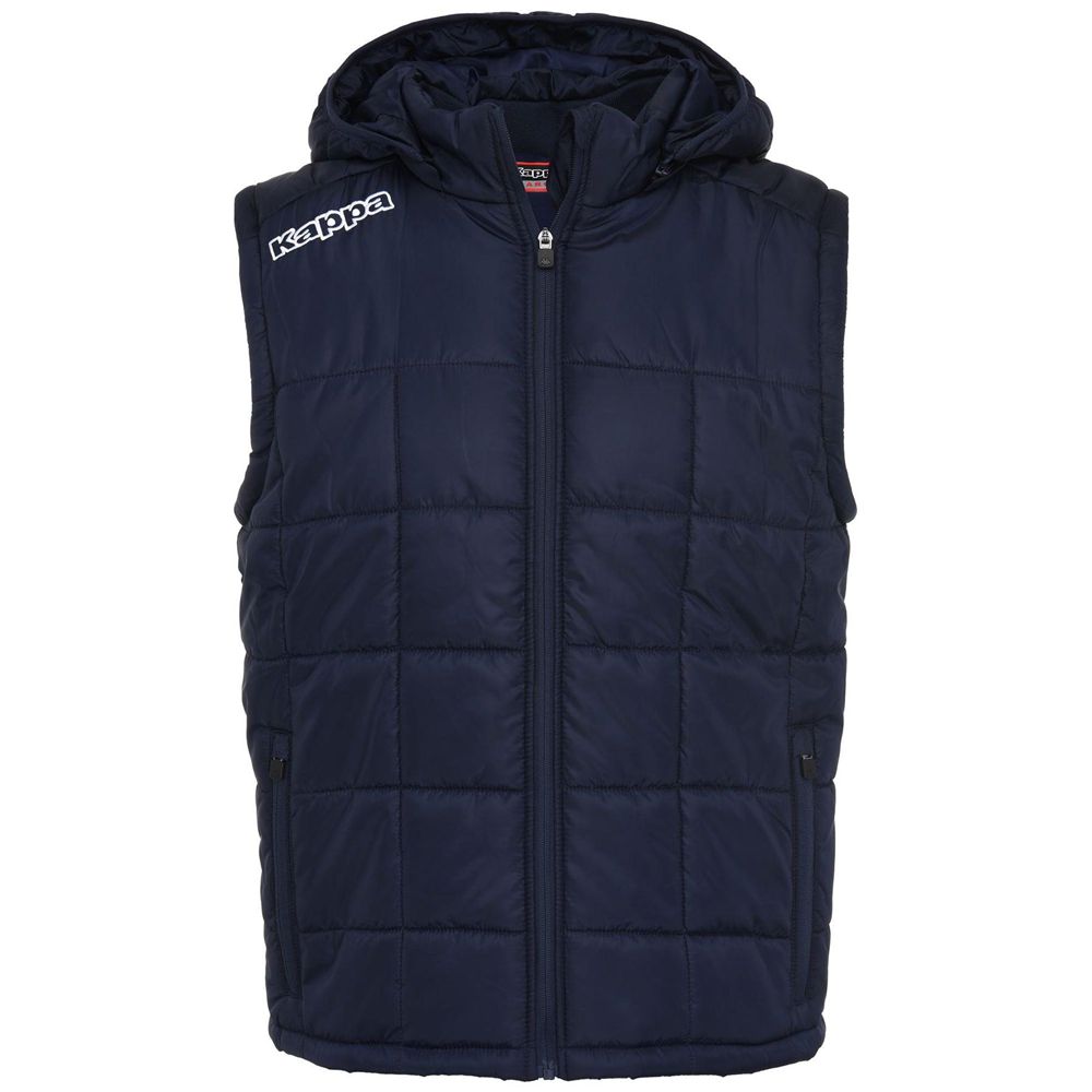 Men Kappa 4 Football Waples Jacket Navy | 579263-JEX