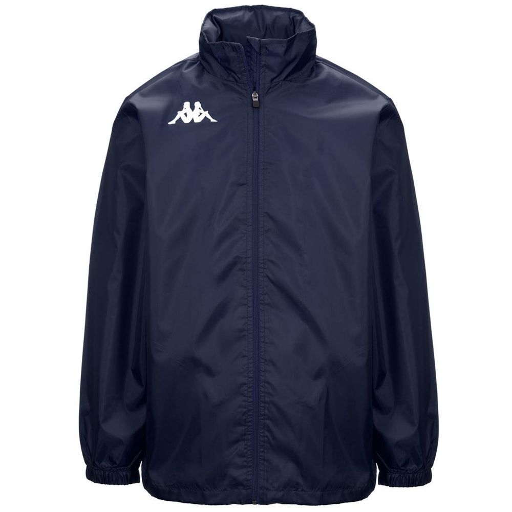 Men Kappa 4 Football Wister Jacket Navy | 540213-KVJ