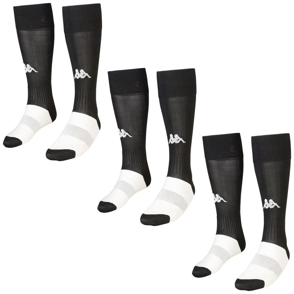 Men Kappa 4 Football Wulgar 3pack Socks Black | 604187-FOS