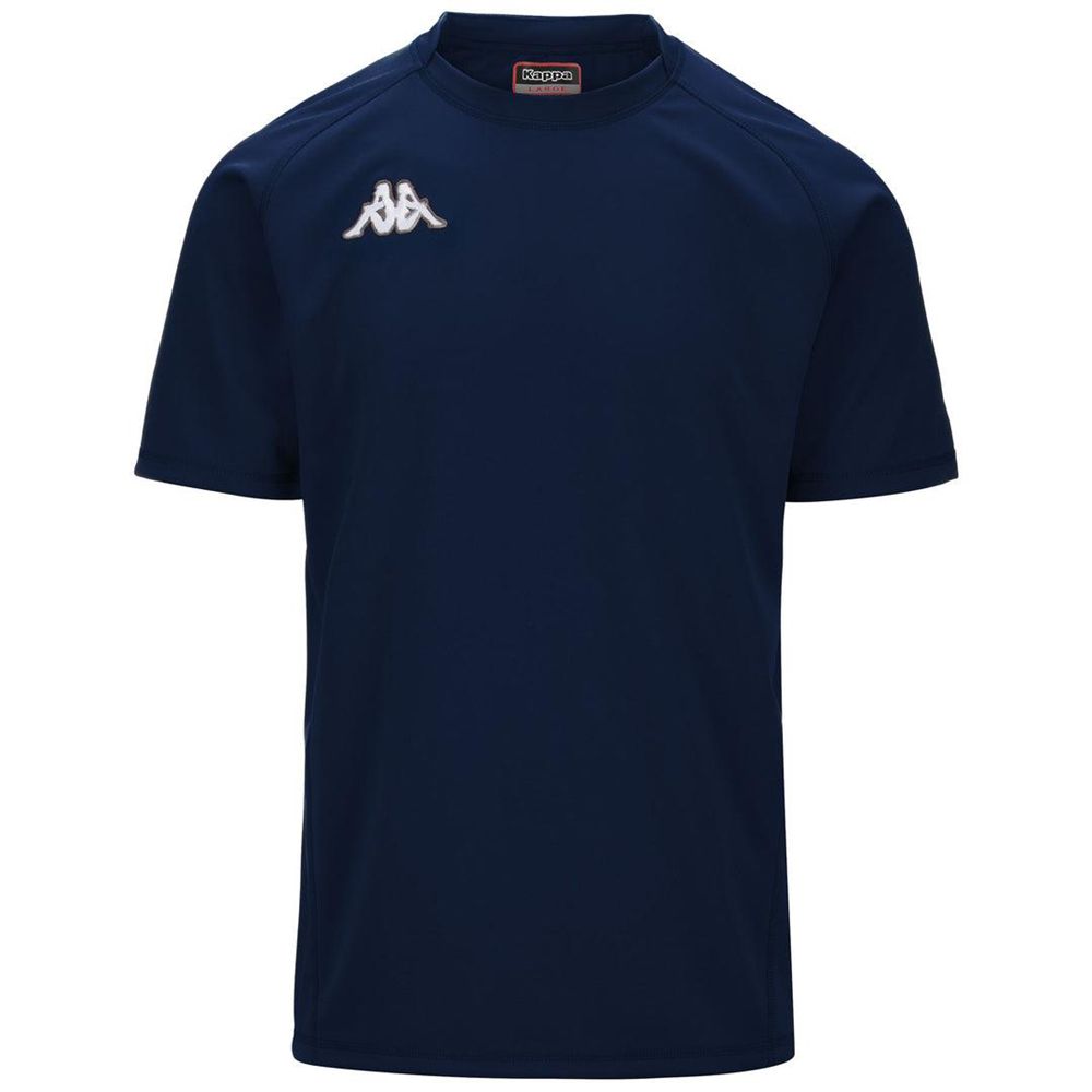 Men Kappa 4 Rugby Telese Jersey Navy | 096145-LYE