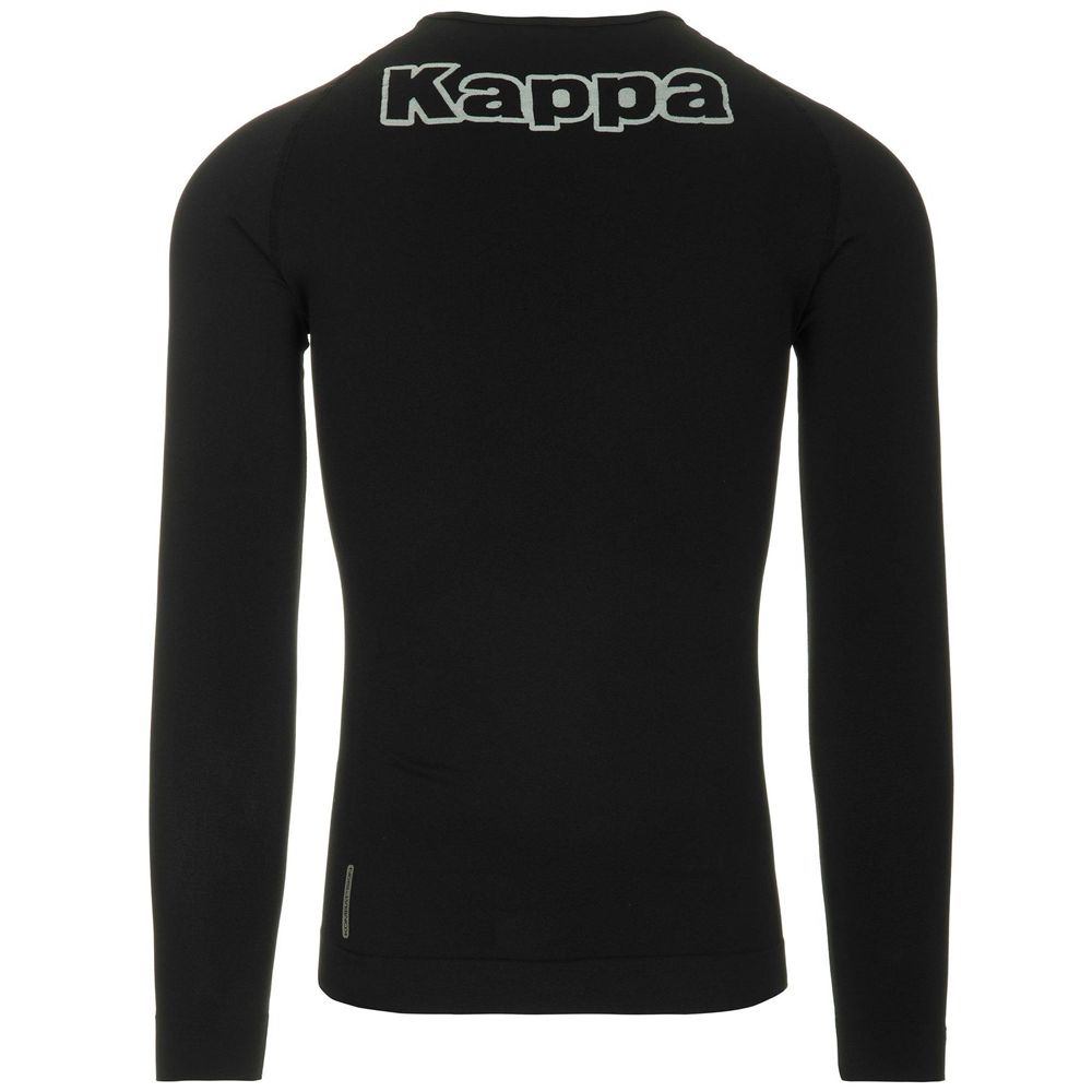 Men Kappa 4 Skin Kombat Nangv T-Shirt Black | 645812-DEL