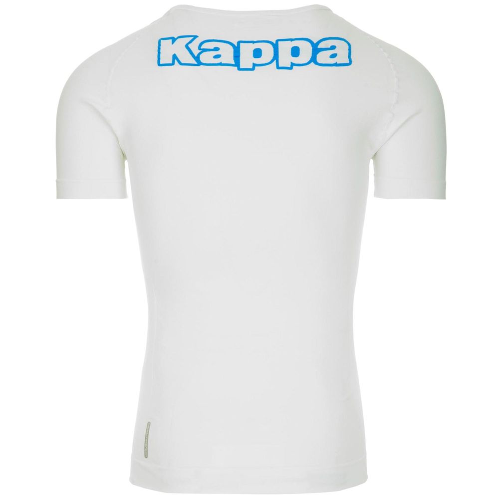 Men Kappa 4 Skin Kombat Nartv T-Shirt White | 745029-UGV