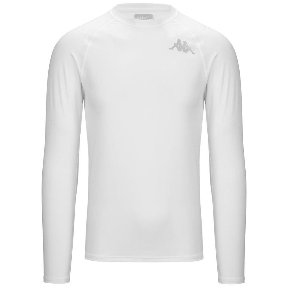 Men Kappa 4 Skin Kombat Vurbat T-Shirt White | 234095-TUR