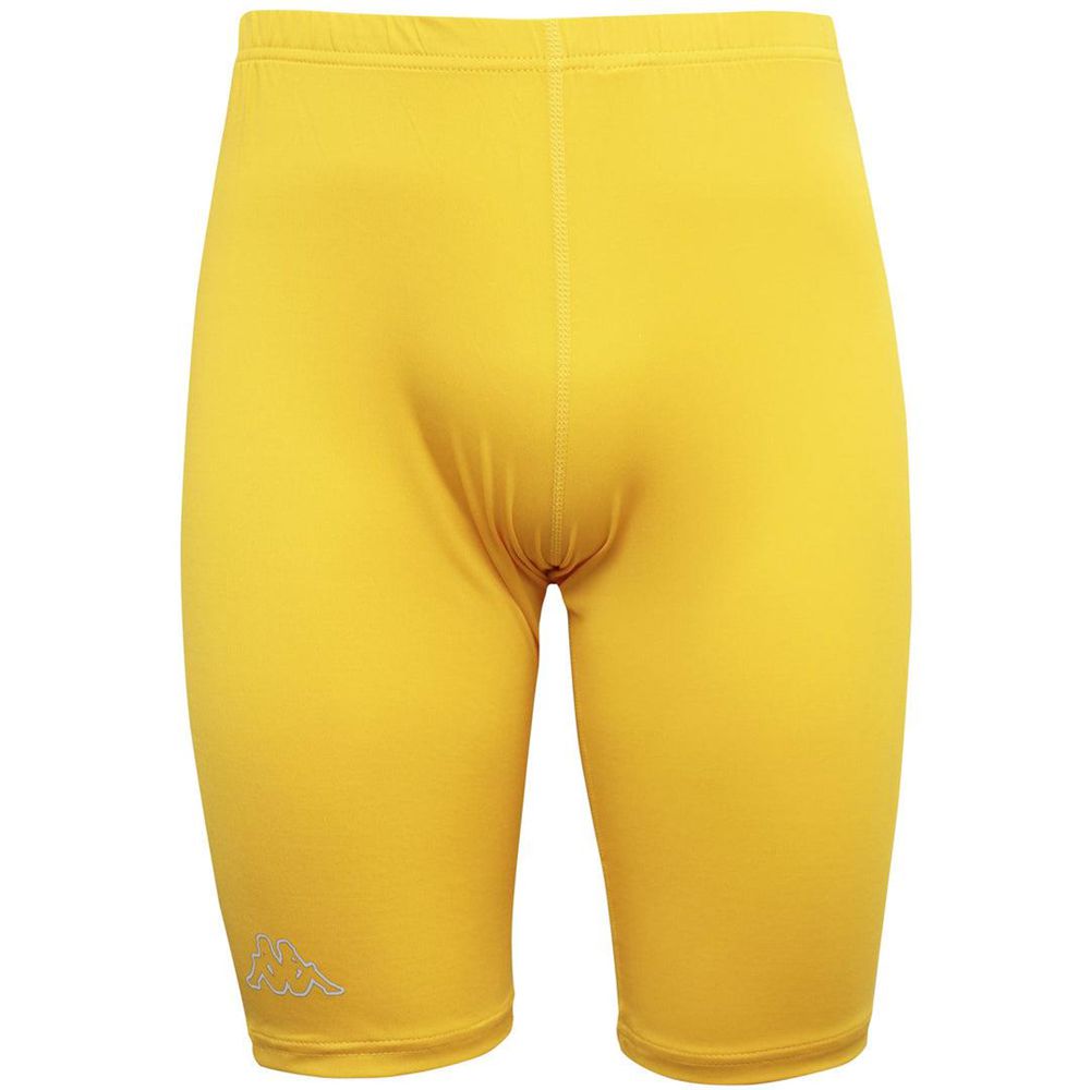 Men Kappa 4 Skin Kombat Vurgay Joggers Yellow | 536149-AJC