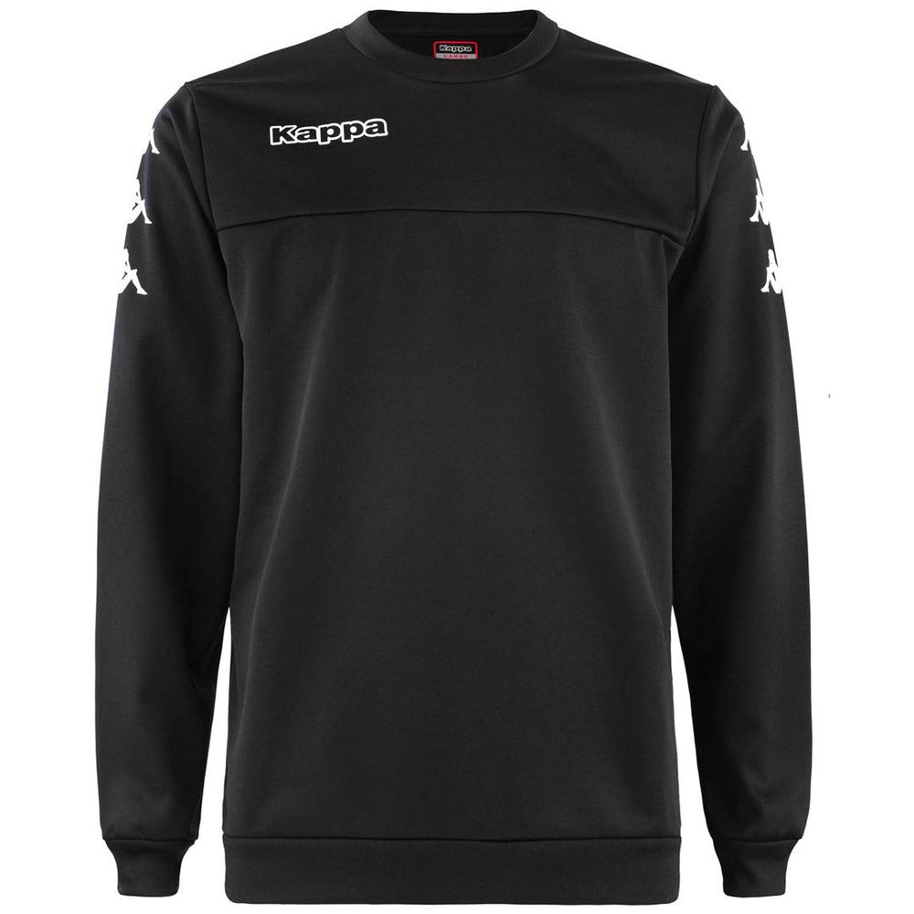 Men Kappa 4 Soccer Boup Sweater Black | 316420-KNS