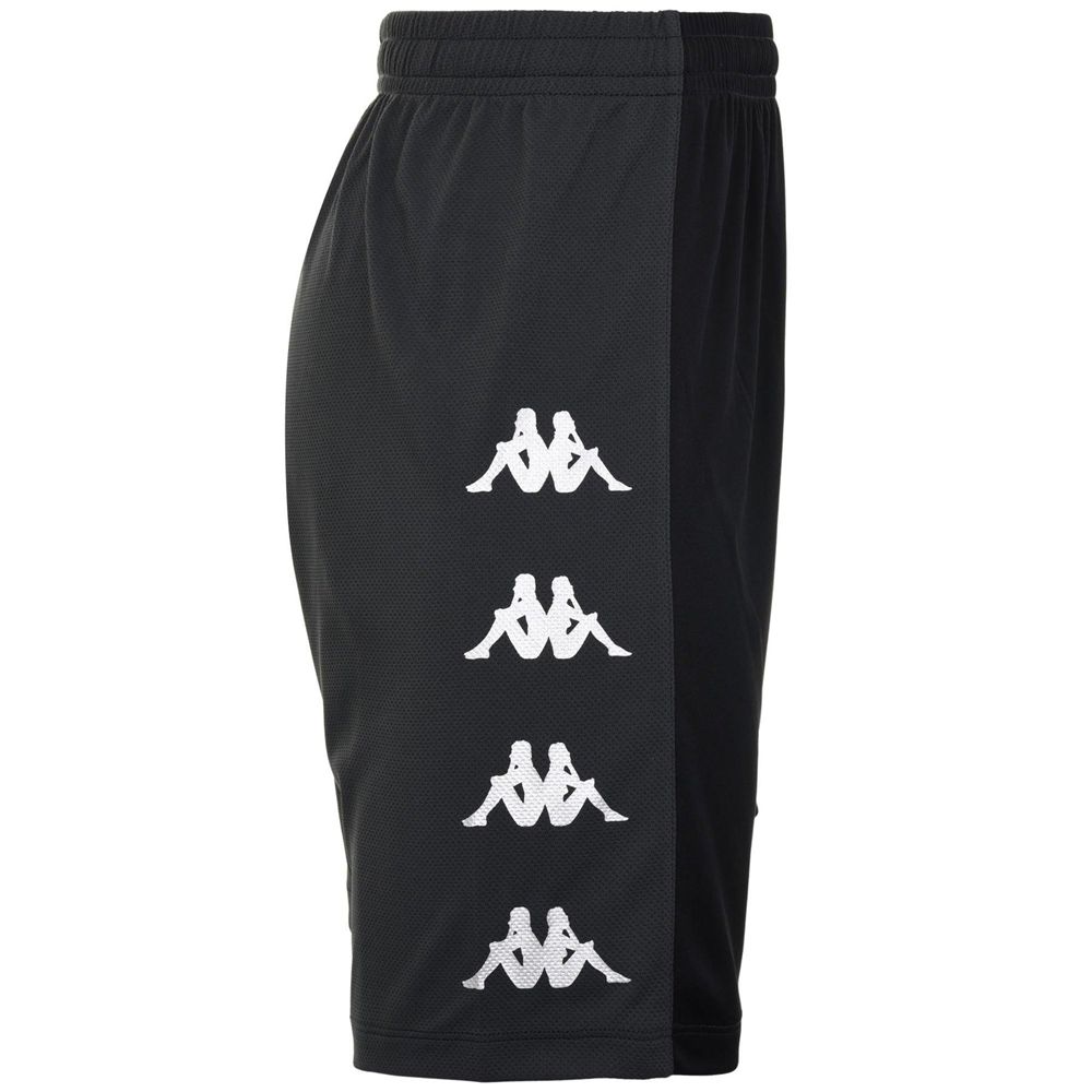 Men Kappa 4 Soccer Delebio Shorts Black | 978536-KML