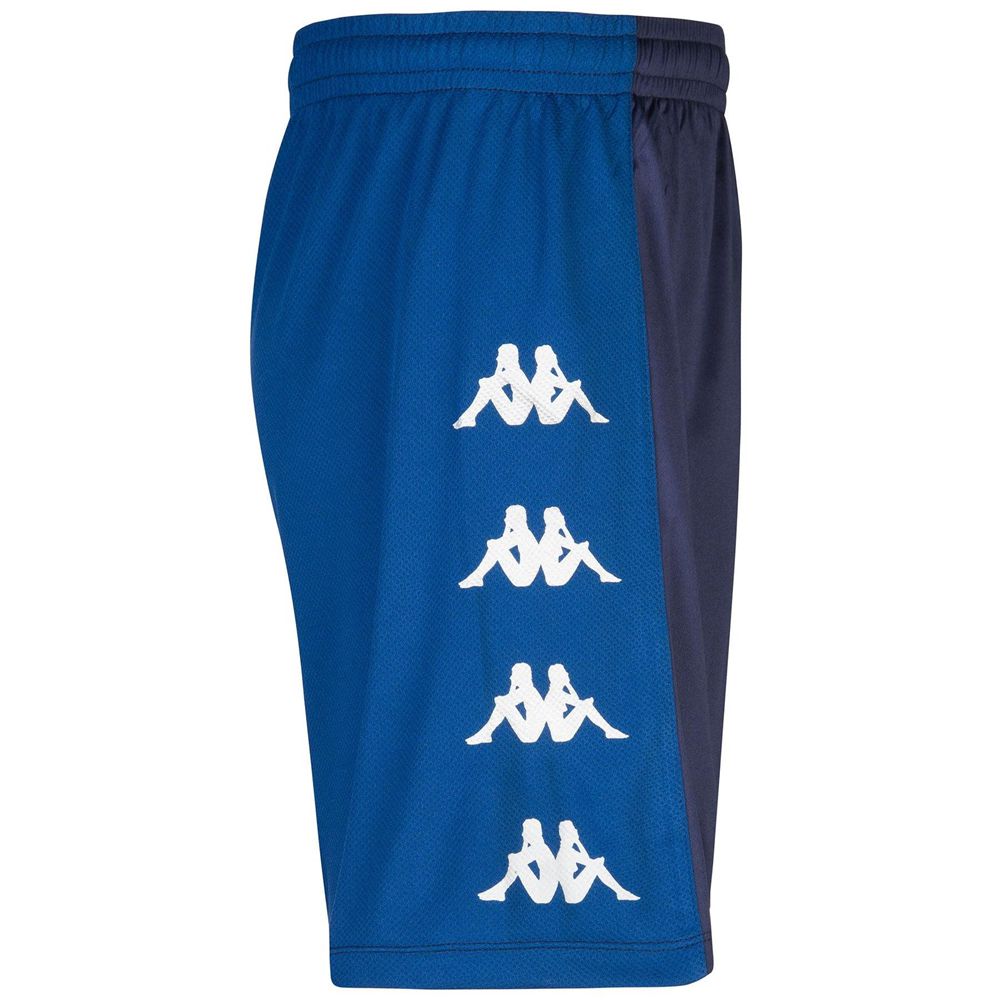 Men Kappa 4 Soccer Delebio Shorts Blue | 082349-ZAU