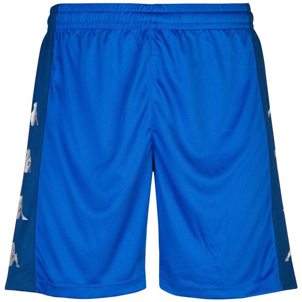 Men Kappa 4 Soccer Delebio Shorts Blue | 940873-OWK