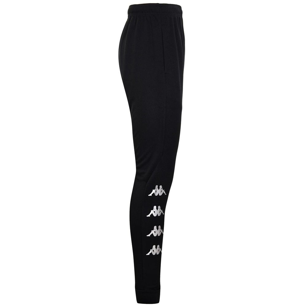 Men Kappa 4 Soccer Erice Pants Black | 951307-CSZ