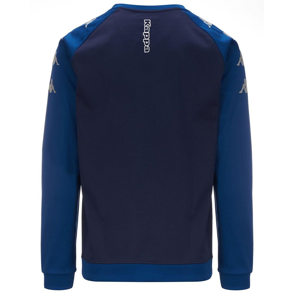 Men Kappa 4 Soccer Parme Sweater Navy | 236187-YKJ