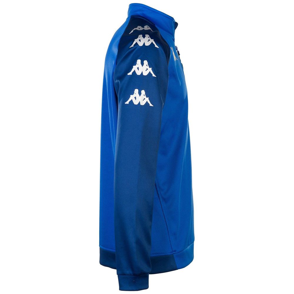 Men Kappa 4 Soccer Trieste Sweater Blue | 853941-PBH