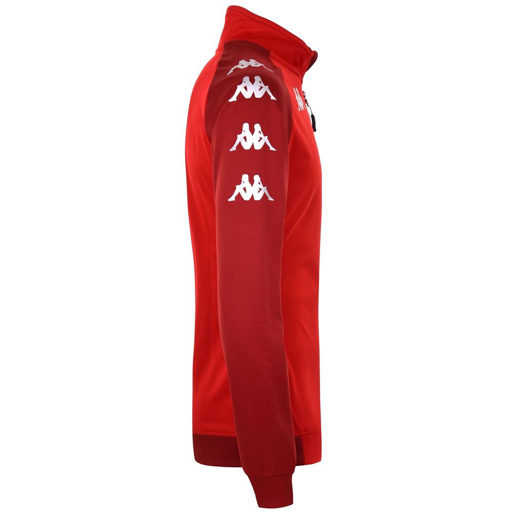 Men Kappa 4 Soccer Trieste Sweater Red | 425379-VXN