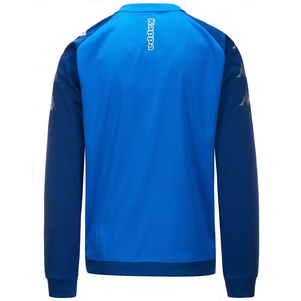 Men Kappa 4 Soccer Verone Sweater Blue | 679528-MYT