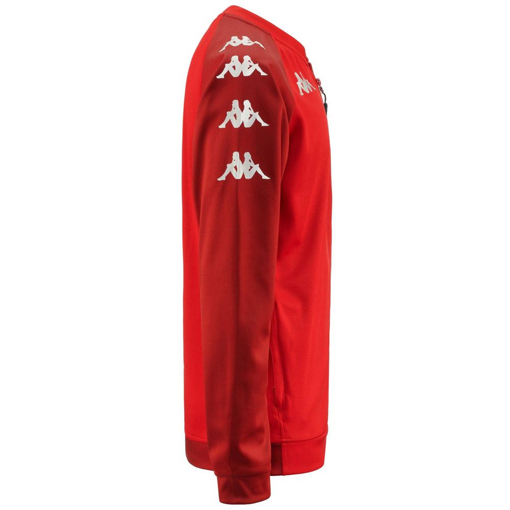 Men Kappa 4 Soccer Verone Sweater Red | 429375-XNC