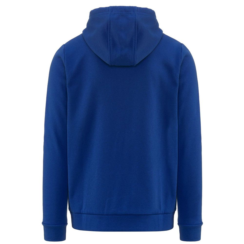 Men Kappa 4 Training Banto Hoodie Blue | 632175-ZUI