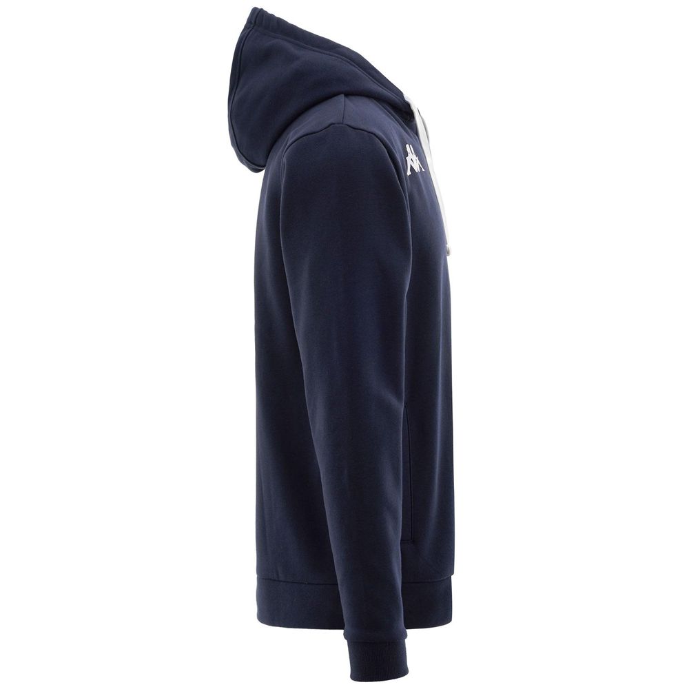 Men Kappa 4 Training Banto Hoodie Navy | 279465-ECW