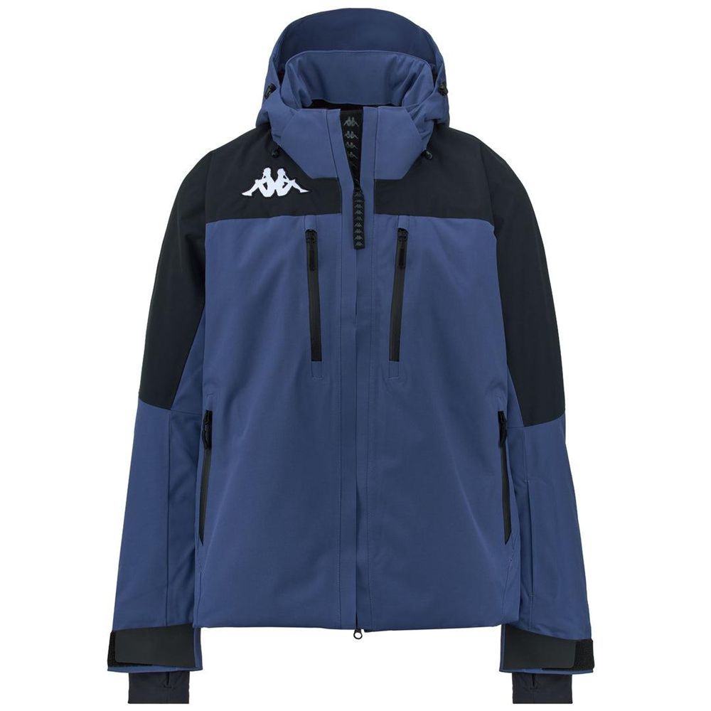 Men Kappa 6 Cento 611p Jacket Blue | 352864-EFJ