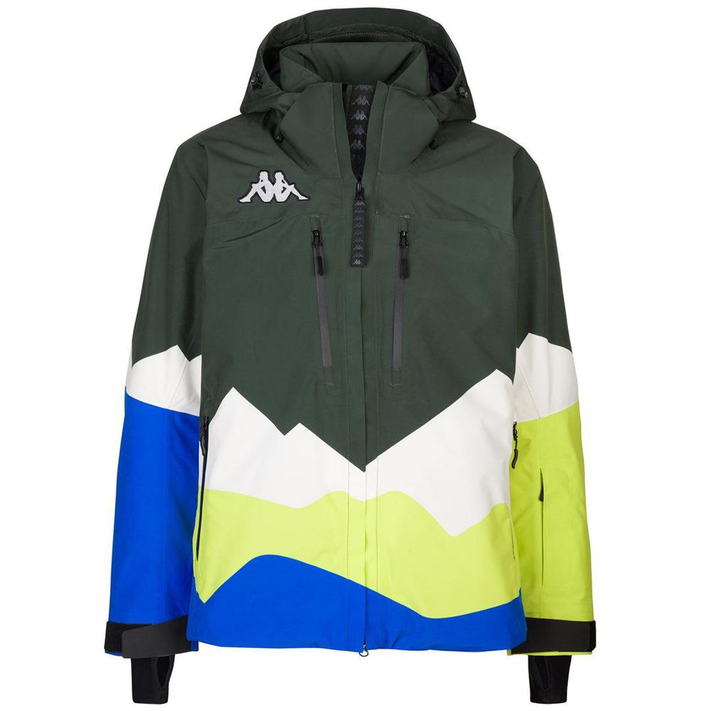 Men Kappa 6 Cento 611p Jacket Green | 152094-VSA