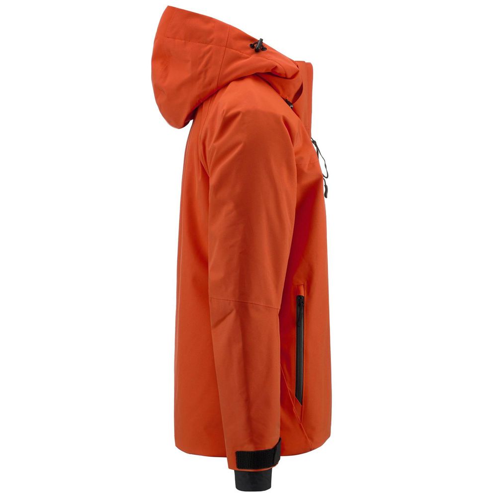 Men Kappa 6 Cento 611p Jacket Orange | 358107-VDT