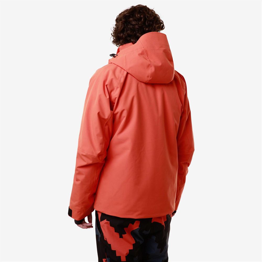 Men Kappa 6 Cento 611p Jacket Orange | 358107-VDT