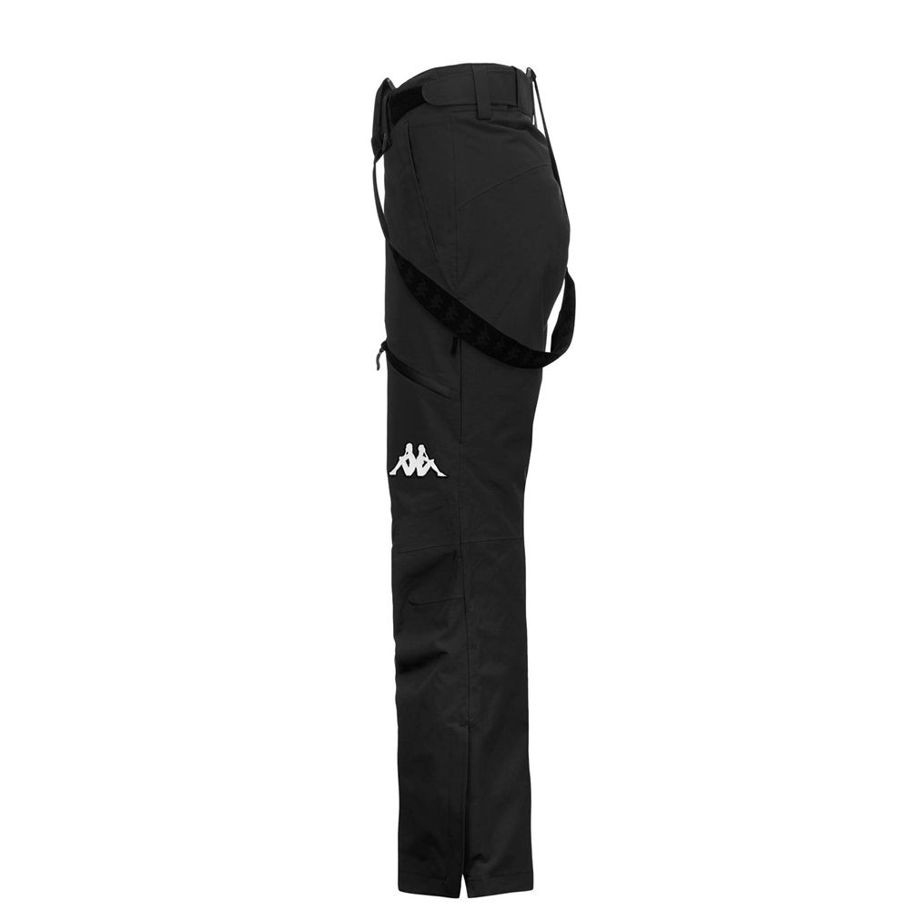 Men Kappa 6 Cento 622p Pants Black | 138620-MLO