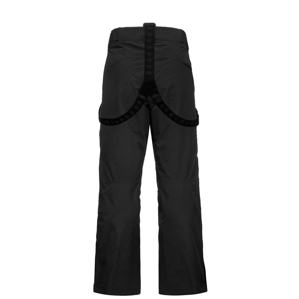 Men Kappa 6 Cento 622p Pants Black | 138620-MLO