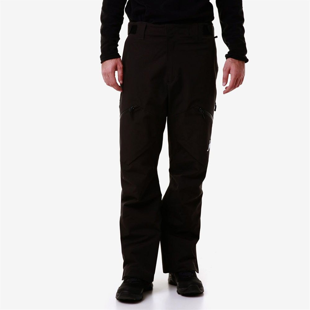 Men Kappa 6 Cento 622p Pants Black | 138620-MLO