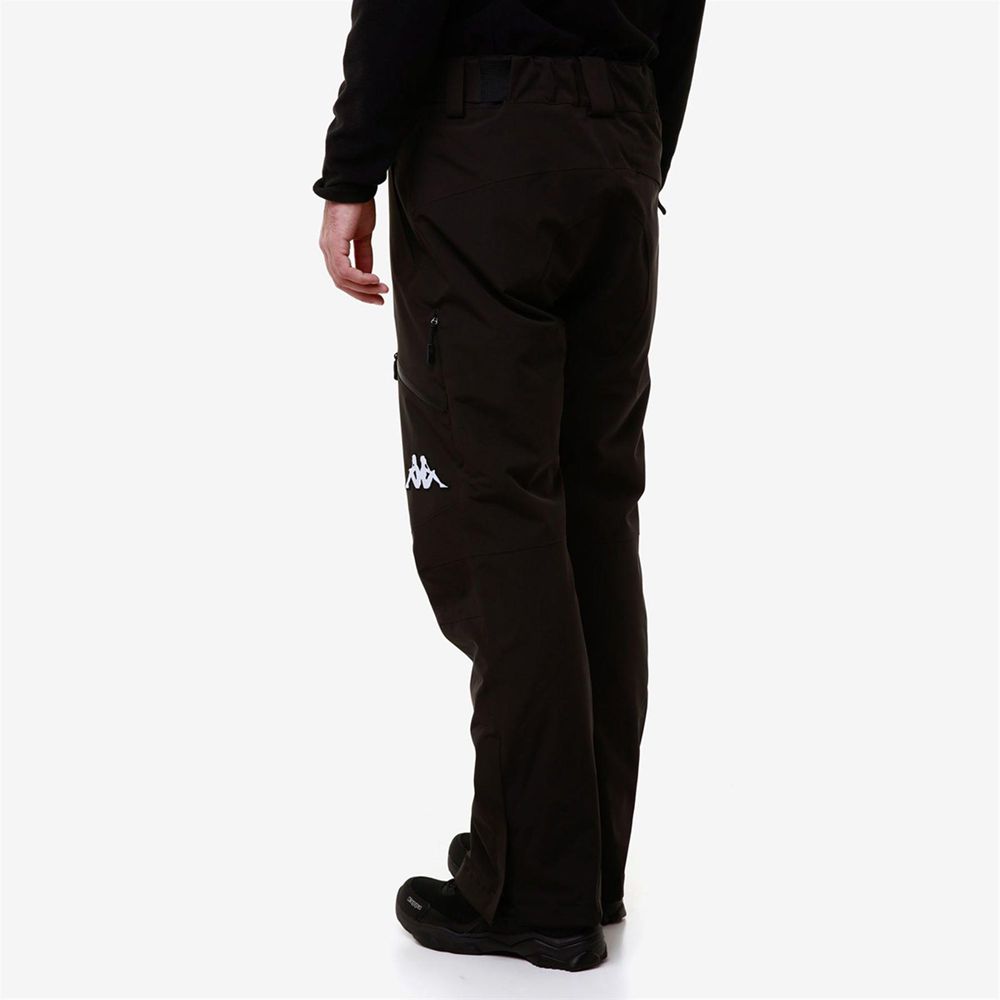 Men Kappa 6 Cento 622p Pants Black | 138620-MLO