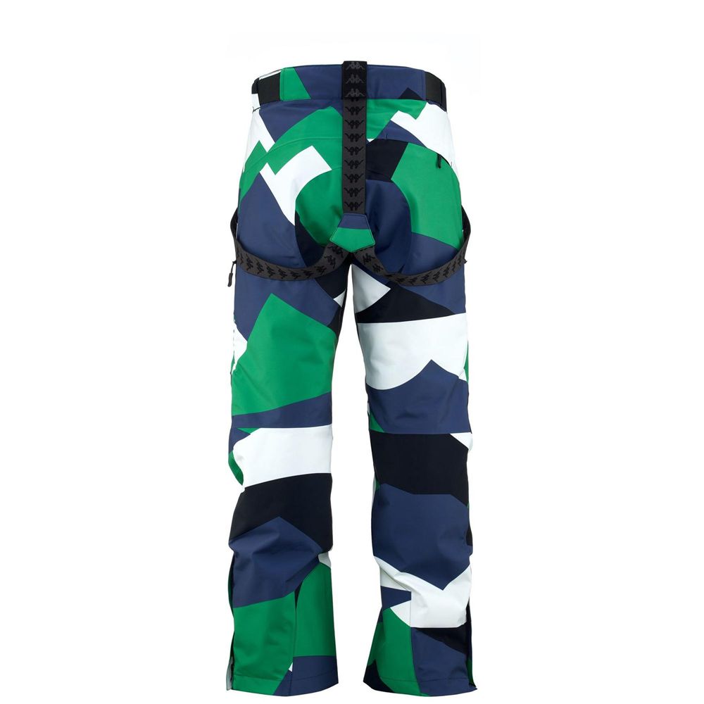 Men Kappa 6 Cento 622p Pants Green | 578960-CKU