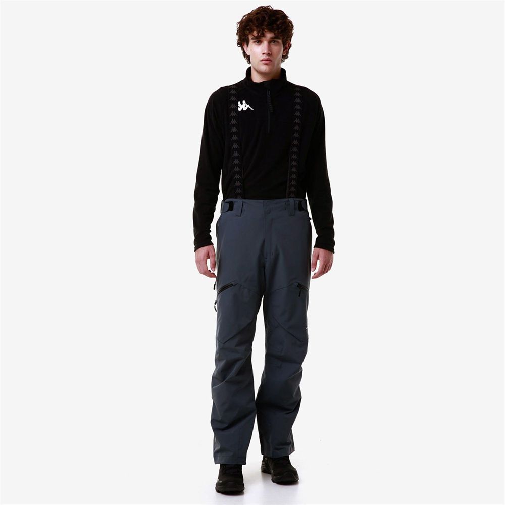 Men Kappa 6 Cento 622p Pants Grey | 162347-PHQ