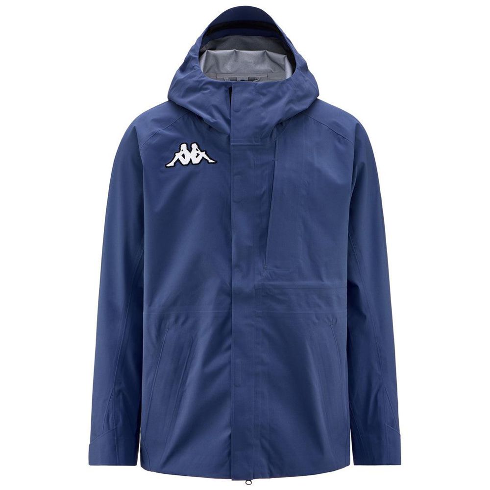 Men Kappa 6 Cento 626 Jacket Blue | 206745-EDL