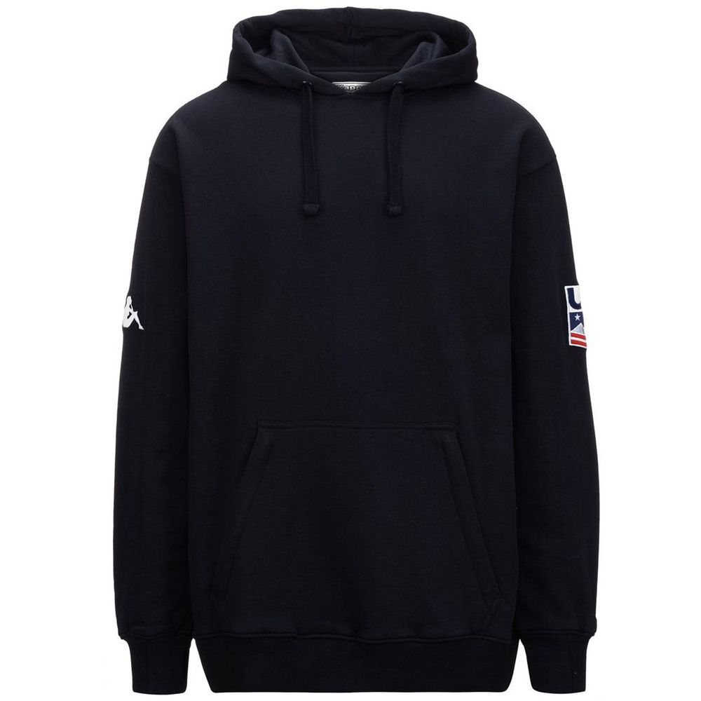 Men Kappa 6 Cento 629b Us Hoodie Navy | 940518-QBW