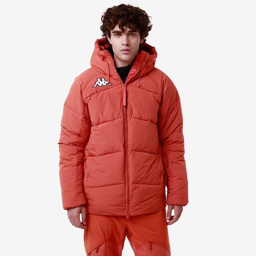 Men Kappa 6 Cento 662 Jacket Orange | 674280-JBZ