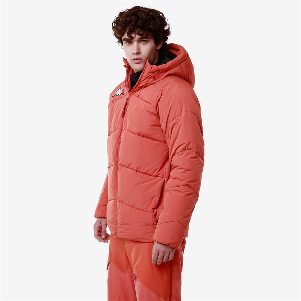 Men Kappa 6 Cento 662 Jacket Orange | 674280-JBZ