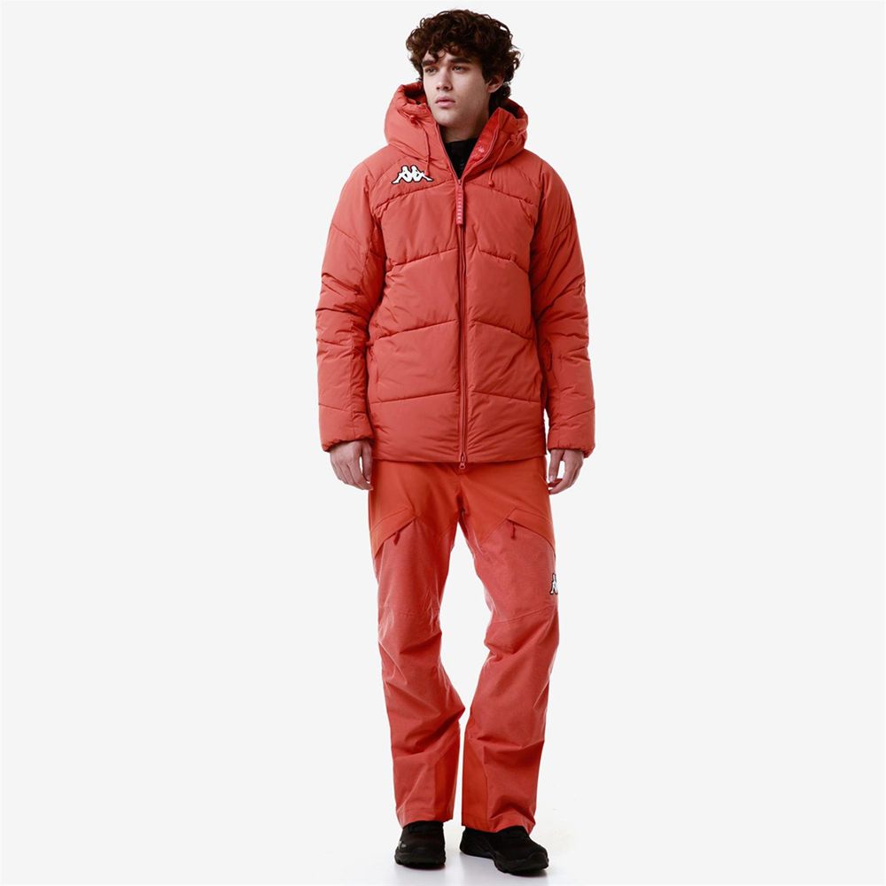 Men Kappa 6 Cento 662 Jacket Orange | 674280-JBZ