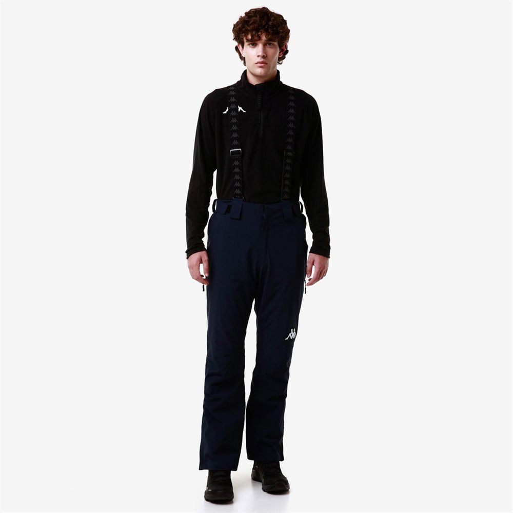 Men Kappa 6 Cento 664 Pants Navy | 793412-OVT