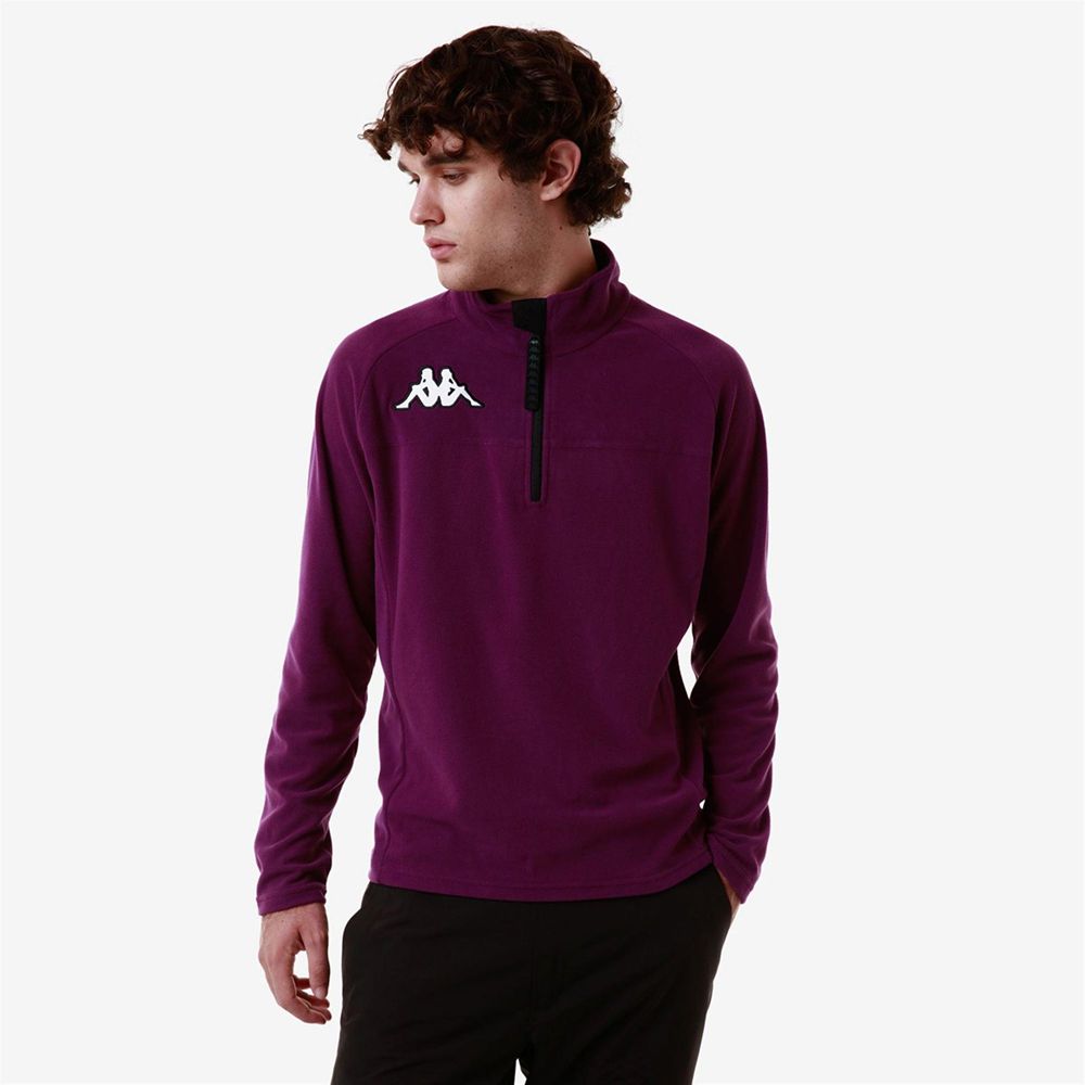 Men Kappa 6 Cento 687b Sweater Purple | 294538-ACP